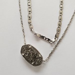 Kendra Scott Elisa Double Strand drusy necklace
